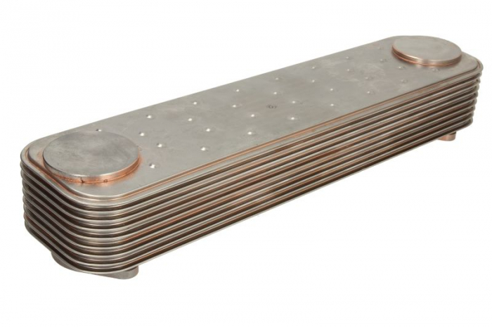 Radiator ulei (100x73x340mm, numar de nervuri: 9) potrivit IVECO EUROSTAR, EUROTECH MP, STRALIS I, STRALIS II F3AE0681B-F3AE3681D 01.93-