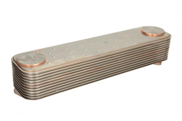 Radiator ulei (100x85x410mm) potrivit IVECO STRALIS I, STRALIS II, TRAKKER I, TRAKKER II F3BE0681C-F3HFE611D 10.04-