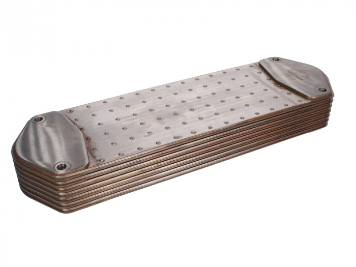 Radiator ulei (119x394x52 394mm, numar de nervuri: 7) potrivit SCANIA 4, 4 BUS, G I, G II, K, L, N BUS, P I, P II, P,G,R,T, R I, R II, S, T DC09.108-OC9.G05 01.96-