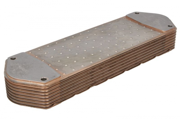 Radiator ulei (120x52x395mm, numar nervuri: 8) potrivit SCANIA 4, 4 BUS, F, G I, G II, K, L, N BUS, P I, P II, R I, R II, S, T DC09.108-OC9.G05 05.95-