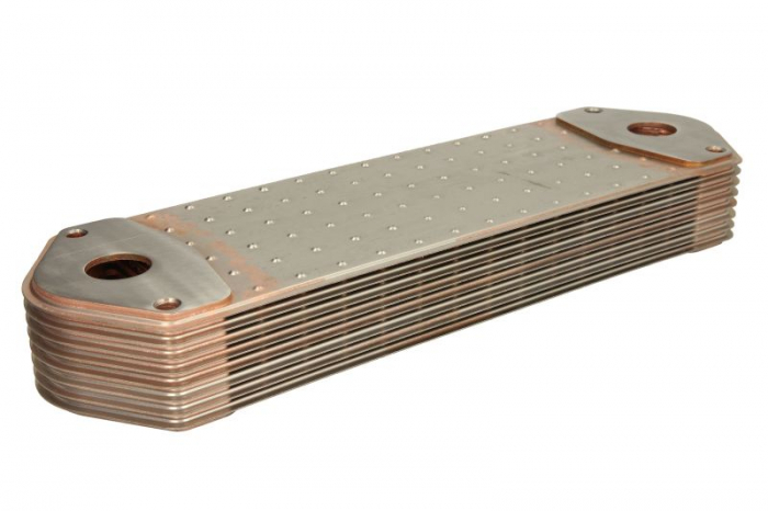 Radiator ulei (120x53x394mm, numar de nervuri: 8) potrivit SCANIA 4, G I, G II, L, P I, P II, R I, R II, S DC09.113-DT12.14 05.96-