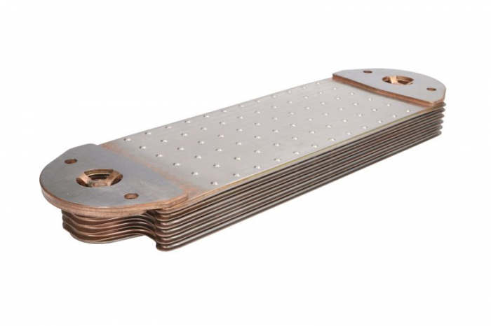 Radiator ulei (125x33x385mm, numar de nervuri: 6) potrivit RVI KERAX, PREMIUM; VOLVO B11, B9, FH12, FH16, FM12, NH12 D11A-370-MIDR06.23.56B/41 08.93- [2]