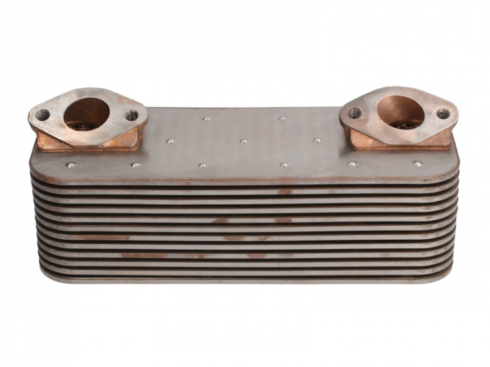 Radiator ulei (250x100x68mm, numar de nervuri: 12) potrivit MERCEDES ACTROS, ACTROS MP2   MP3 OM541.920-OM542.969 04.96-