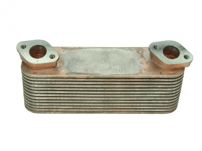 Radiator ulei (250x78x76mm, numar de nervuri: 13) potrivit MERCEDES AXOR, AXOR 2, CITARO (O 530), CONECTO (O 345), MK, O 340, O 403, O 404, SK OM401.972-OM457.981 07.87-