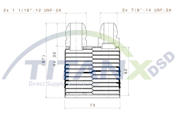 Radiator ulei (73x62/203mm) potrivit VOLVO A, T D12C380/D12C420/TD122 [3]