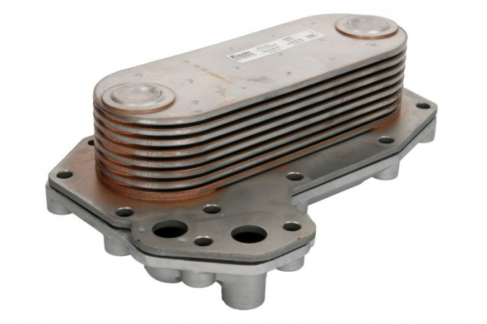 Radiator ulei (78x57x218mm, numar de nervuri: 8) potrivit MERCEDES ATEGO, ATEGO 2, AXOR, AXOR 2, CITARO 2, CITARO (O 530), CONECTO (O 345), ECONIC M902.903-OM926.996 01.70-