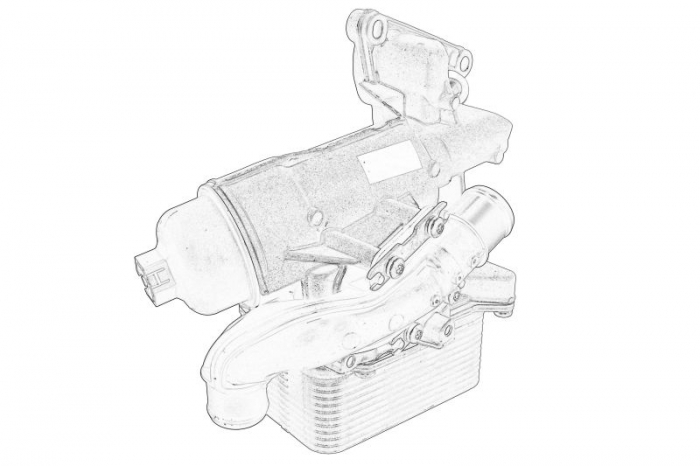 Radiator ulei (contine: carcasa filtrului si conducta) potrivit NISSAN NV400; OPEL MOVANO B, VIVARO A; RENAULT ALASKAN, KOLEOS I, KOLEOS II, MASTER III, TRAFIC II 2.0D/2.3D 01.06- [2]
