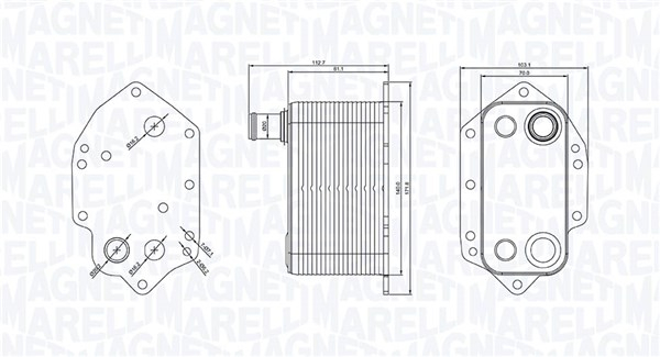 Radiator ulei potrivit BMW 3 (E46), 3 (E90), 3 (E91), 3 (E92), 3 (E93), 5 (E60), 5 (E61), 6 (E63), 6 (E64), 7 (E65, E66, E67), X3 (E83), X5 (E53), X5 (E70), X6 (E71 2.5D/3.0D 06.02-12.13 [2]
