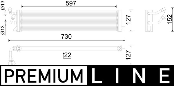 Radiator ulei potrivit BMW 5 (G30, F90), 7 (G11, G12), 8 (G14, F91) 4.0/4.4/6.6 09.15- [3]
