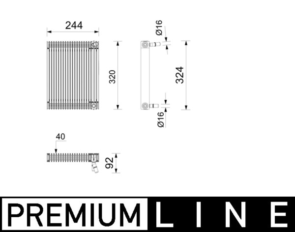Radiator ulei potrivit BMW X5 (G05, F95), X6 (G06, F96), XM (G09) 4.4/4.4H 12.19- [2]