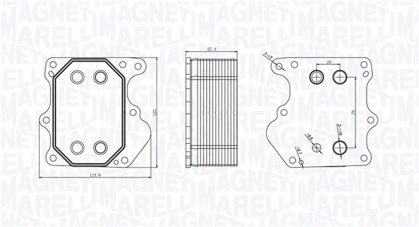 Radiator ulei potrivit CITROEN JUMPER II; FIAT DUCATO; FORD TOURNEO CUSTOM V362, TRANSIT, TRANSIT CUSTOM V362, TRANSIT TOURNEO, TRANSIT V363; PEUGEOT BOXER 2.2D 04.06-