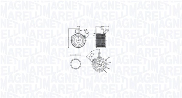 Radiator ulei potrivit DACIA LOGAN, LOGAN EXPRESS, LOGAN MCV; RENAULT CLIO II, CLIO II HATCHBACK, CLIO III, GRAND SCENIC II, KANGOO, KANGOO EXPRESS, LOGAN I, MEGANE II, MEGANE II KOMBI 1.5D 06.01-