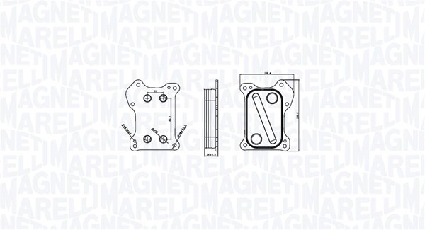 Radiator ulei potrivit FIAT 500, 500 C, 500L, DOBLO, DOBLO MINIVAN, FIORINO, FIORINO MINIVAN, GRANDE PUNTO, IDEA, PALIO, PANDA, PANDA HATCHBACK, PUNTO, PUNTO EVO, PUNTO EVO HATCHBACK 1.3D 06.03-