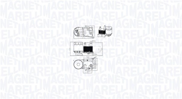 Radiator ulei potrivit FORD FIESTA IV, FIESTA HATCHBACK, FIESTA MINIVAN, FOCUS I, FOCUS I KOMBI, GALAXY II, MONDEO IV, S-MAX, TOURNEO CONNECT, TRANSIT CONNECT 1.8D 08.98-06.15