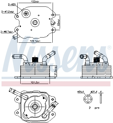 Radiator ulei potrivit INFINITI QX56, QX80; NISSAN PATROL VI 5.6 03.10- [3]