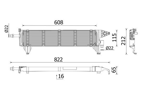 Radiator ulei potrivit MERCEDES GLC (C253), GLC (X253) 2.0/2.0D/2.0H 2015-2023 [2]