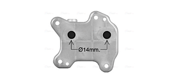 Radiator ulei potrivit OPEL ASTRA H, ASTRA H GTC, ASTRA H KOMBI, MERIVA A 1.7D 09.03-10.10