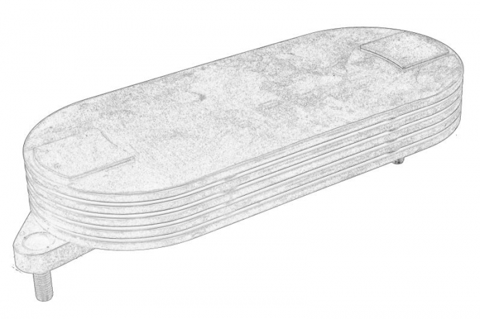 Radiator ulei potrivit PERKINS 1006.6; 1006.60T; 1006.6T [2]