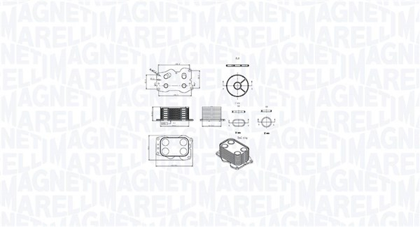 Radiator ulei potrivit VOLVO C30, C70 II, S40 II, S80 II, V50, V70 III; CITROEN C4, C4 GRAND PICASSO I, C4 I, C4 II, C4 PICASSO I, C5 II, C5 III, C5 II KOMBI, C8, DS4, DS5 1.3D 2.0D 2.0DH 10.99-