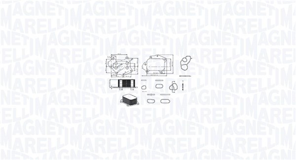 Radiator ulei potrivit VOLVO C30, S40 II, S60 II, S80 II, V40, V50, V60 I, V70 III; CITROEN BERLINGO, BERLINGO MULTISPACE, BERLINGO MINIVAN, C1, C2, C2 ENTERPRISE, C3 I, C3 II 1.4D-1.9D 01.98-