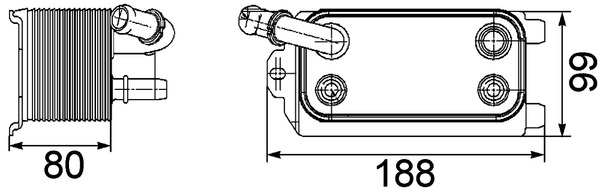 Radiator ulei potrivit VOLVO S60 II, S80 II, V60 I, V70 III, XC60 I, XC70 II, FH II, FH III; FORD C-MAX II, FIESTA VI, FOCUS III, FOCUS III/HATCHBACK, GALAXY II, GALAXY III 1.0-Electric 03.06- [2]