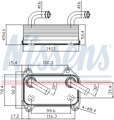 Radiator ulei termoflot (automatic manual) potrivit VOLVO S40 I, V40 1.6-2.0 07.95-12.04