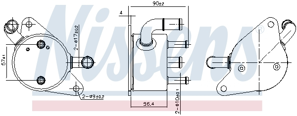 Radiator ulei termoflot cu carcasa potrivit mazda 3, 5 2.0 12.08-