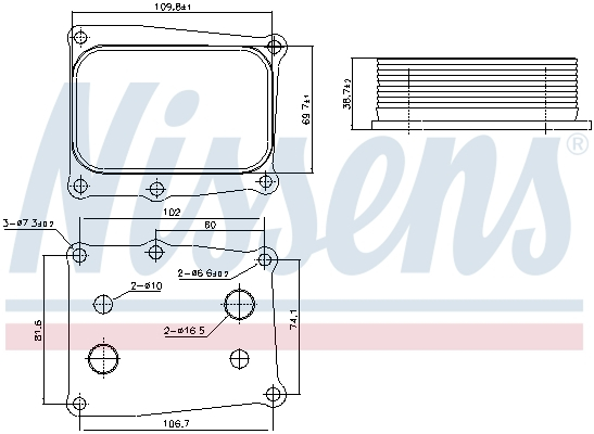 Radiator ulei termoflot potrivit HONDA CIVIC IX, CIVIC X 2.0 08.15-