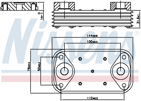 Radiator ulei termoflot potrivit IVECO DAILY III, DAILY IV, DAILY V, DAILY VI, MASSIF; CITROEN JUMPER; FIAT DUCATO; PEUGEOT BOXER; MITSUBISHI CANTER (FB7, FB8, FE7, FE8) VII, CANTER (FE5 2.3D-3.0D 07.