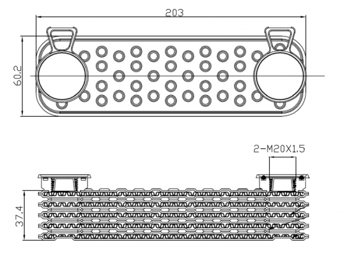 Radiator ulei termoflot potrivit LAND ROVER DEFENDER, DISCOVERY II 2.5D 1998-2016 [5]