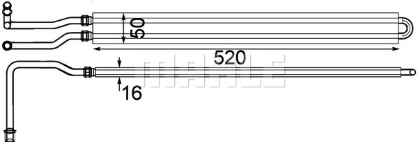 Radiator ulei termoflot potrivit LAND ROVER RANGE ROVER III 5.0 09.09-08.12 [2]