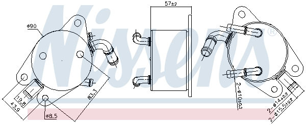 Radiator ulei termoflot potrivit TOYOTA RAV 4 III, RAV 4 IV 2.0 12.08-