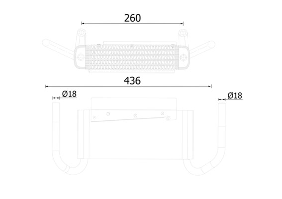 Radiator ulei (x436mm) potrivit FENDT 390 GTA TOOL CARRIER; DEUTZ FAHR DX 6.06, DX 6.08, DX 6.07, D 10006, D 10006 A, D 7506, D 8006, D 9006, 110, 6.05, 6.10; KRAMER 1014 [4]