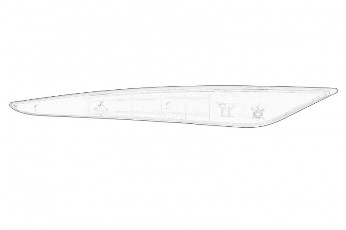 Reflector Dreapta (in bara de protectie) potrivit TOYOTA AVENSIS 11.08-10.18 [2]