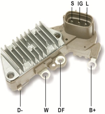 Regulator alternator (14V) potrivit TOYOTA COROLLA, HIACE IV, PASEO, STARLET 1.3-2.7 08.89-12.06