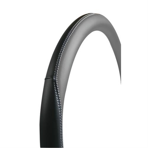 Husa volan Lampa Club Premium, 37/39 cm, Negru/Gri [2]