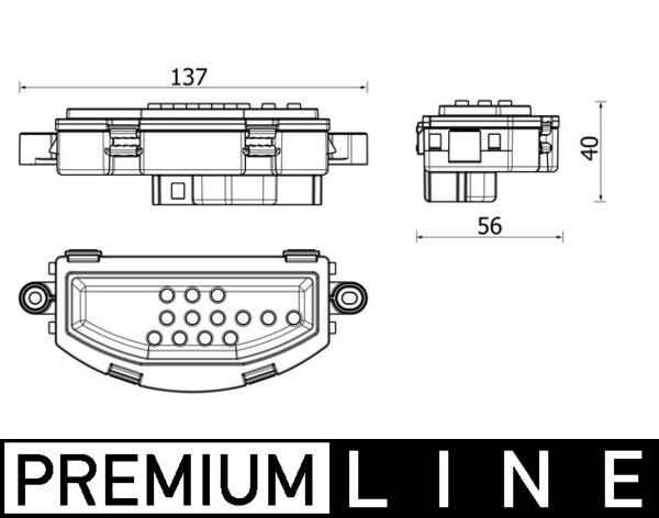 Rezistor ventilator habitaclu potrivit MERCEDES SPRINTER 3,5-T (B907), SPRINTER 3-T (B907) 2.2D 3.0D 02.18-12.21