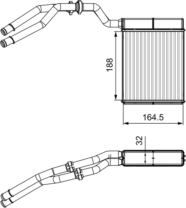 Schimbător caldura habitaclu potrivit FORD GALAXY II, GALAXY MK II, MONDEO IV, S-MAX 1.6-2.5 2006-2015 [2]