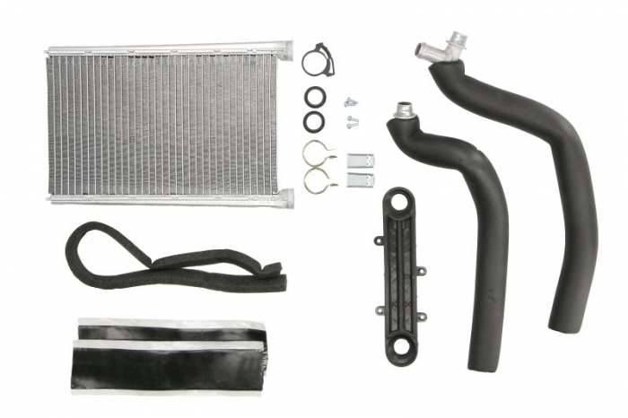 Schimbator caldura incalzire habitaclu (162x269x26mm, with pipes) potrivit MERCEDES ACTROS MP4   MP5, ANTOS, AROCS 471.943-OM936.916 07.11-
