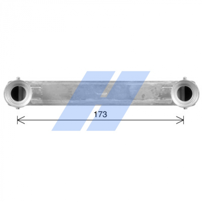 Schimbator caldura incalzire habitaclu potrivit MERCEDES ACTROS MP4 / MP5, ANTOS, AROCS, ATEGO 3 471.943-OM936.916 dupa 2011 (163x268x26mm) [4]