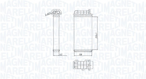 Schimbator caldura incalzire habitaclu potrivit ALFA ROMEO 145, 146; FIAT BRAVA, BRAVO I, COUPE, MAREA 1.2-2.4D 10.94-06.03