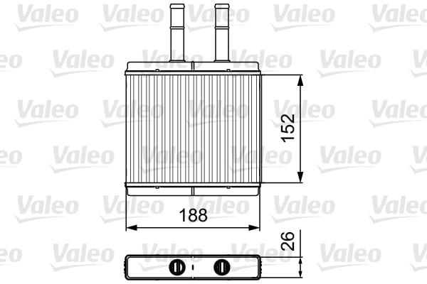 Schimbator caldura incalzire habitaclu potrivit CHEVROLET AVEO KALOS; DAEWOO KALOS 1.2 1.2LPG 1.4 09.02-