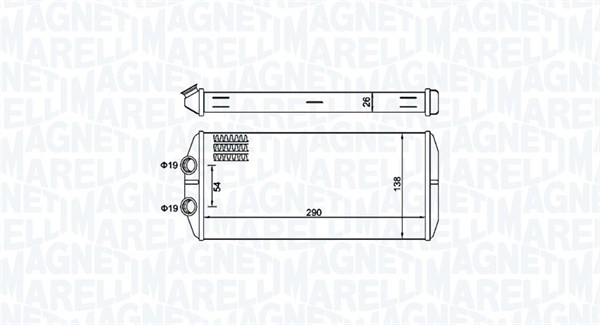 Schimbator caldura incalzire habitaclu potrivit CITROEN BERLINGO, BERLINGO MULTISPACE, BERLINGO MINIVAN, C4 GRAND PICASSO I, C4 PICASSO I; PEUGEOT 407, PARTNER, PARTNER ORIGIN, PARTNER TEPEE, PARTNER