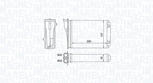 Schimbator caldura incalzire habitaclu potrivit CITROEN C3 III; PEUGEOT 2008 I, 208 I, 208 HATCHBACK 1.0-1.6D 03.12-