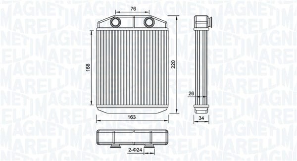 Schimbator caldura incalzire habitaclu potrivit DACIA LOGAN II, LOGAN MCV II, SANDERO II; RENAULT CAPTUR I, CLIO IV, CLIO IV HATCHBACK, CLIO IV KOMBI, KAPTUR, LOGAN STEPWAY II, SANDERO STEPWAY II, THA