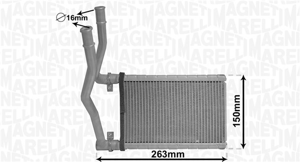 Schimbator caldura incalzire habitaclu potrivit FIAT SEDICI 1.6 2.0D 06.06-10.14