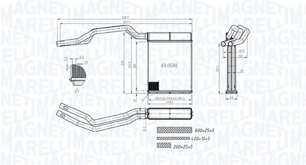 Schimbator caldura incalzire habitaclu potrivit FORD C-MAX, FOCUS C-MAX, FOCUS II, KUGA I 1.4-2.5 10.03-11.12