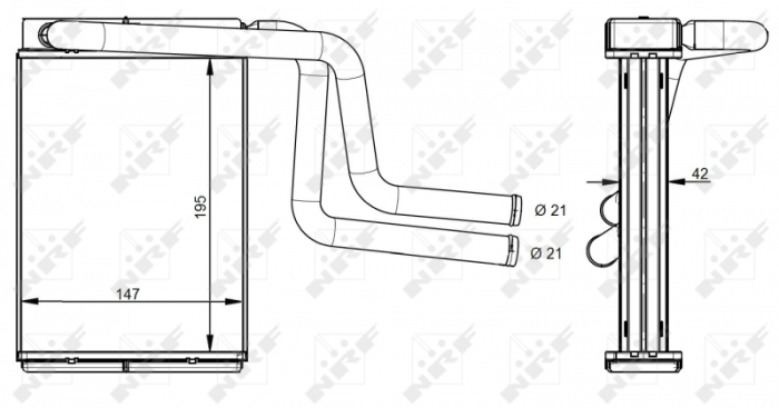 Schimbator caldura incalzire habitaclu potrivit FORD COUGAR, MONDEO I, MONDEO II, MONDEO III; JAGUAR X-TYPE I 1.6-3.0 02.93-12.09 [5]