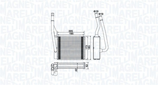 Schimbator caldura incalzire habitaclu potrivit FORD TOURNEO CONNECT, TRANSIT CONNECT 1.8 1.8D 06.02-12.13