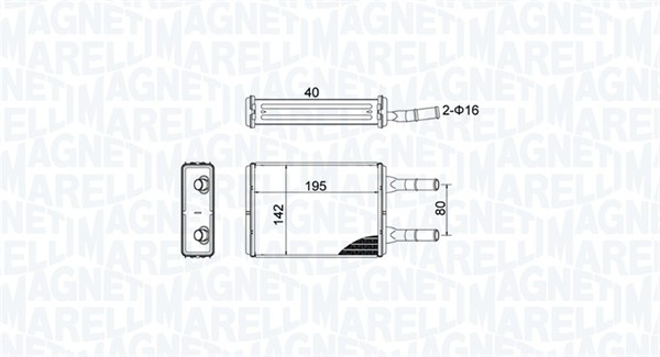 Schimbator caldura incalzire habitaclu potrivit FORD TRANSIT, TRANSIT TOURNEO 2.0 2.4D 2.5D 09.91-12.00